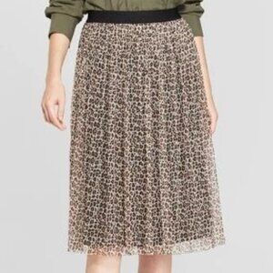 Target A New Day Leopard Mesh Skirt